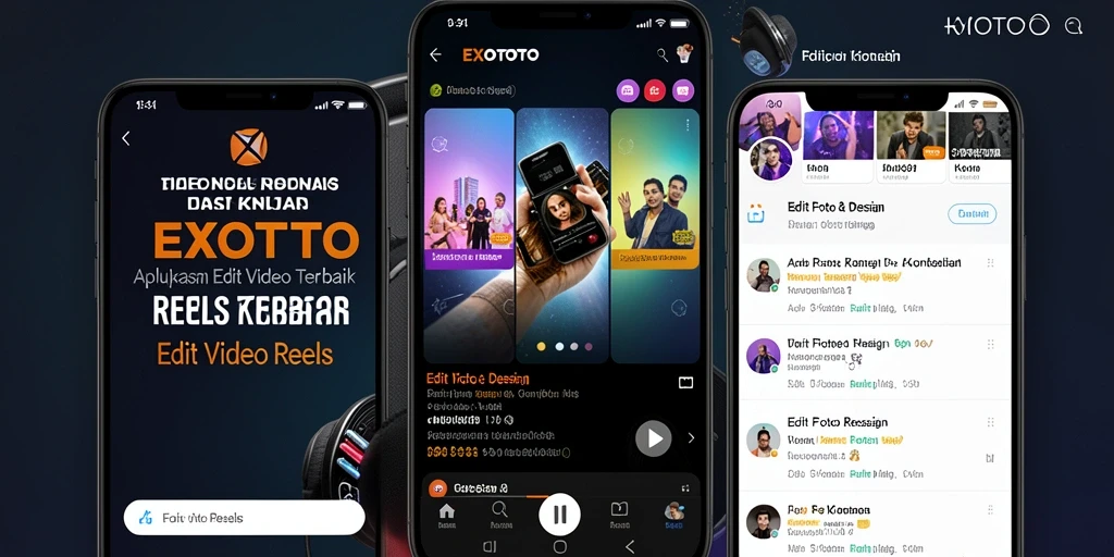 Tampilan antarmuka EXOTOTO untuk Edit Video Reels yang intuitif.