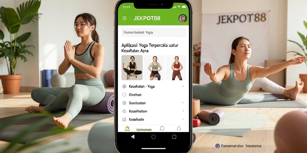 Antarmuka pengguna JEKPOT88 yang menarik dan fungsional untuk latihan Yoga.