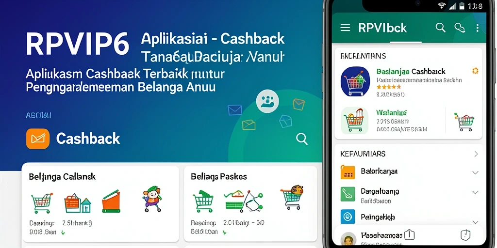 Antarmuka RPVIP6 yang menarik dengan berbagai penawaran cashback.